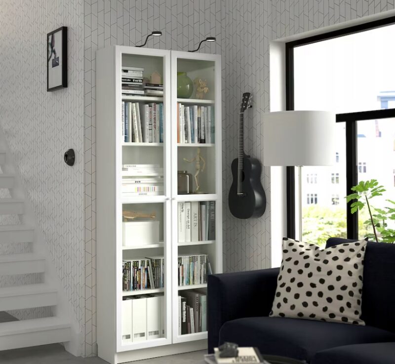 IKEA BILLY OXBERG REGAŁ BIAŁY 80x30x202 cm - obrazek 9