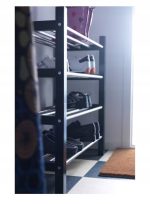 IKEA TJUSIG Półka na buty, czarny, 79x32x37 cm - obrazek 4