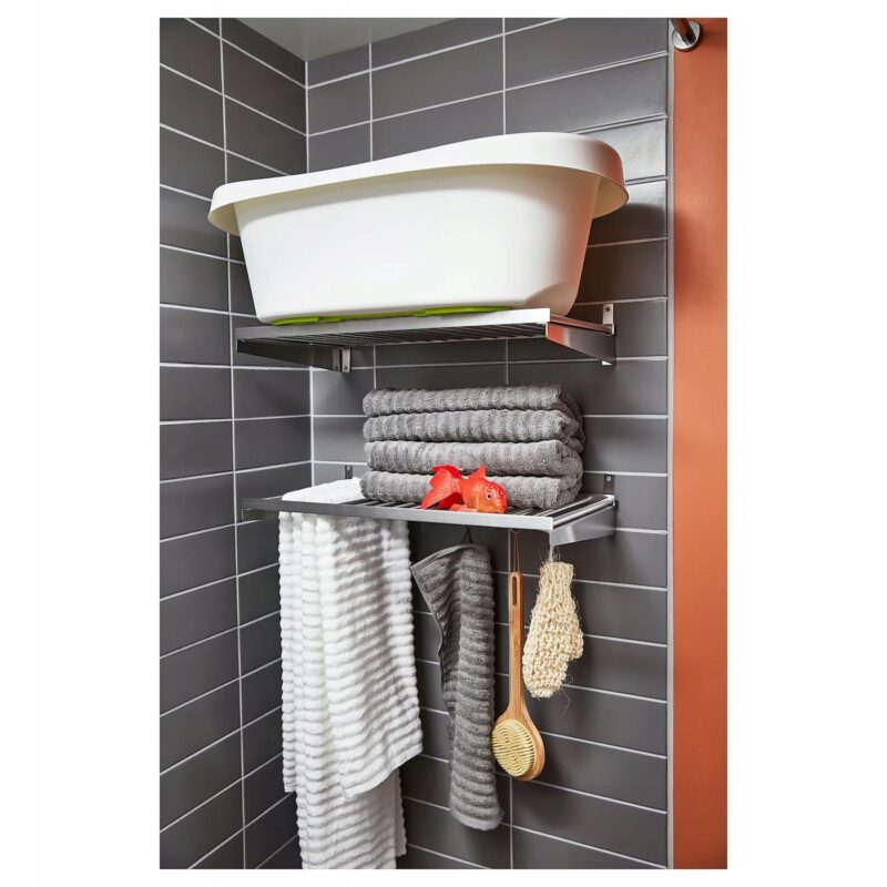IKEA KUNGSFORS PÓŁKA STAL NIERDZEWNA 60CM - obrazek 3