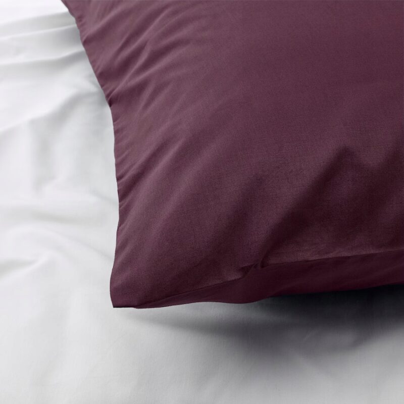 IKEA ULLVIDE POSZEWKA PODUSZKI GŁĘBOKA CZERWIEŃ - obrazek 4