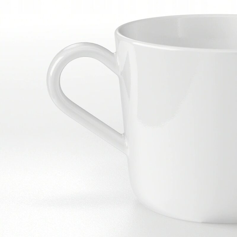 KUBEK BIAŁY PORCELANA - IKEA 365+ 240 ML - obrazek 2