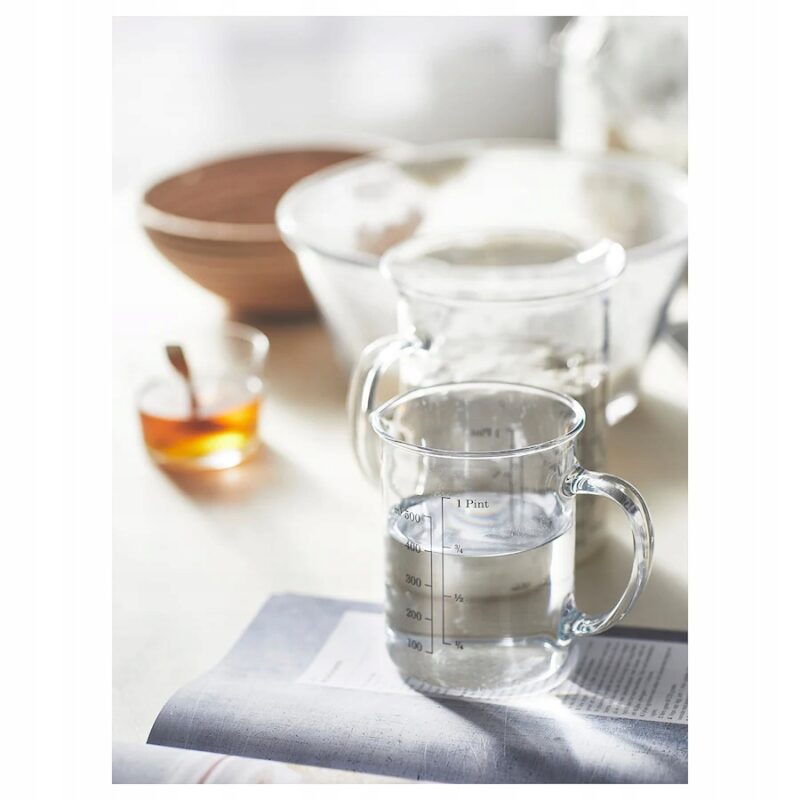 DZBANEK Z MIARKĄ IKEA SZKLANY ŻAROODPORNY 0,5 L - obrazek 3