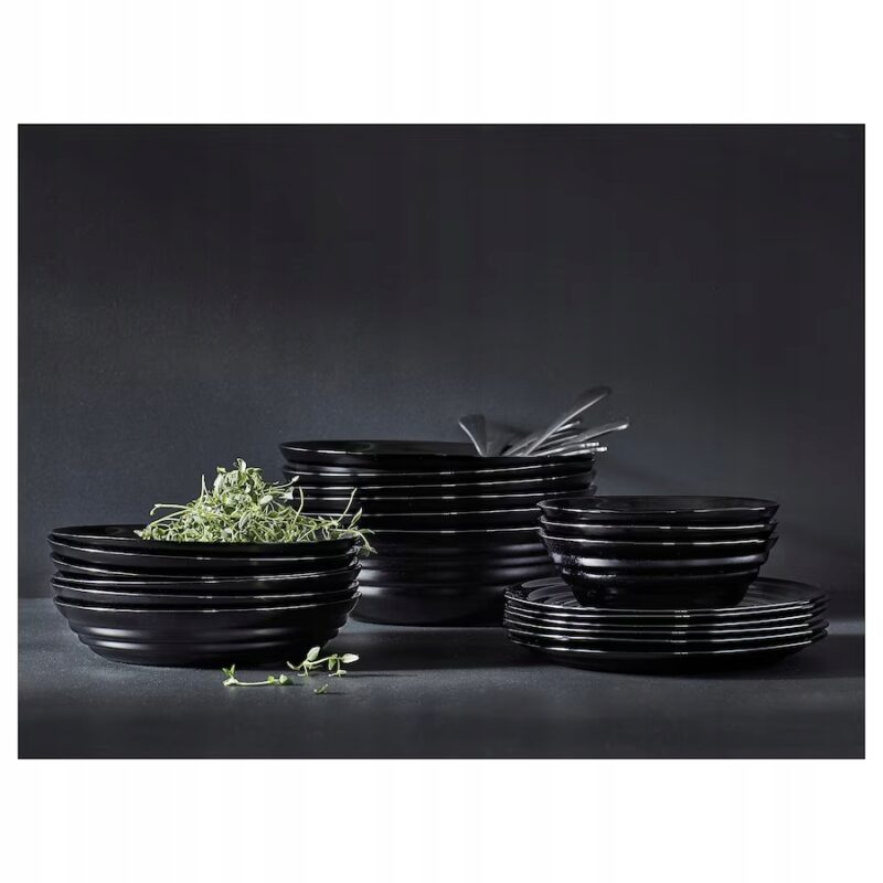 IKEA NATBARB Talerz miseczka czarna 14 cm - obrazek 6