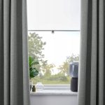 IKEA ROSENMANDEL ZASŁONY ZACIEMNIAJĄCE SZARE 2 SZT - obrazek 3