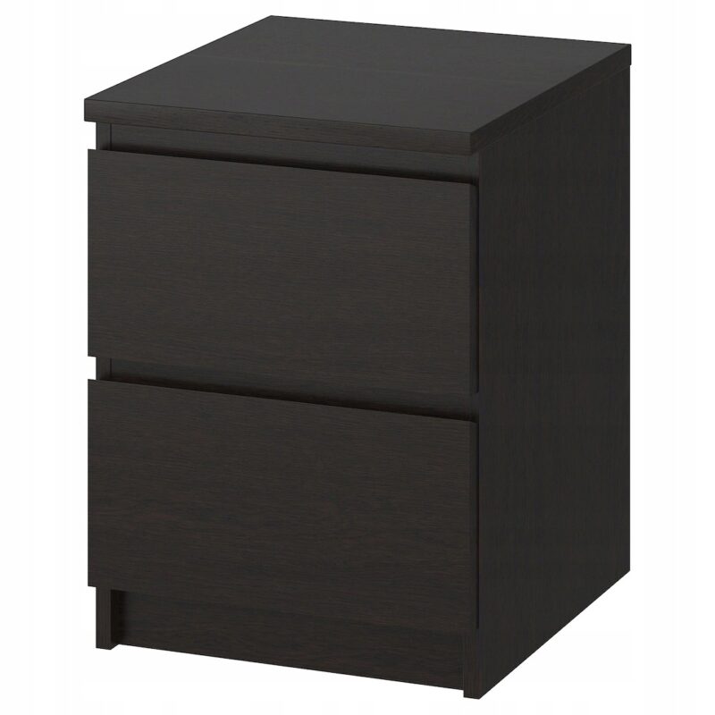 KOMODA MALM 2 SZUFLADY CZARNY KOLOR 40x55 CM