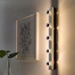IKEA MUSIK LAMPA ŚCIENNA CHROM STAŁA INSTALACJA - obrazek 2