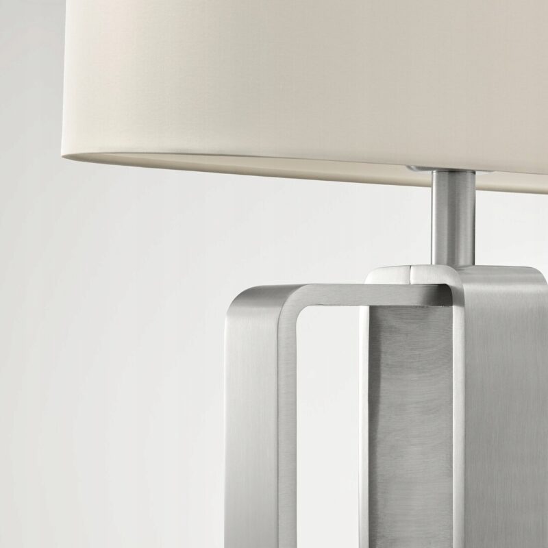 LAMPA STOŁOWA UPPVIND NIKLOWANA / BIAŁA 47 cm - obrazek 3