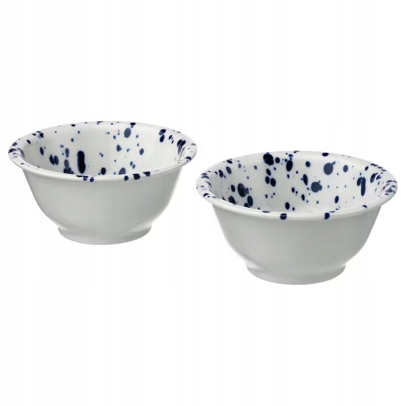 IKEA SILVERSIDA MISKA Z NIEBIESKIM WZOREM 2 SZT.