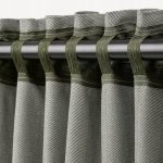 IKEA TIBAST ZASŁONY ZACIEMNIAJĄCE ZIELONY 145x300 - obrazek 4