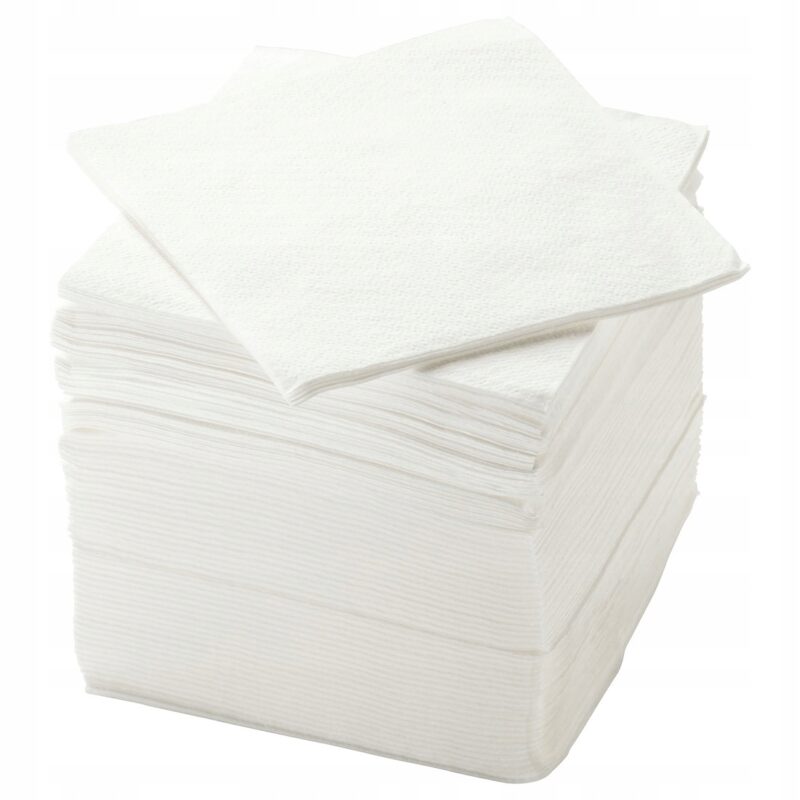 SERWETKI STORATARE BIAŁY WZÓR 30x30 CM 150 SZT