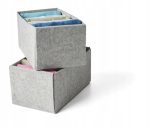 PUDEŁKO ORGANIZER SZARY 15X27X12 CM 2 SZT - obrazek 3