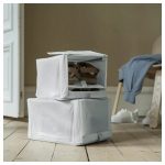 IKEA HEMMAFIXARE PUDEŁKO NA BUTY W PASKI 2 SZT. - obrazek 3