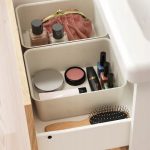 ORGANIZER BIUROWY PLASTIKOWY BEŻOWY 20X25X10CM - obrazek 2