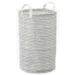 TORBA NA PRANIE KLUNKA BIAŁA / CZARNA 60 L
