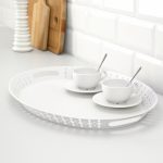 IKEA ROMANTISK TACA TACKA BIAŁA 52X39 CM - obrazek 2