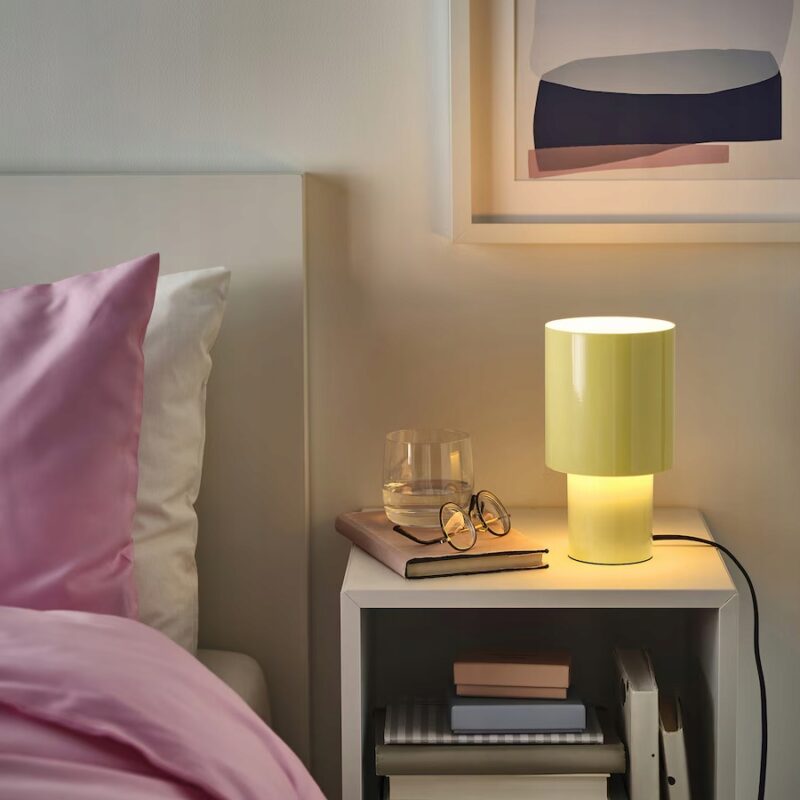 IKEA SPETSBOJ LAMPA STOŁOWA ZÓŁTA 22 CM - obrazek 2