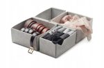 PUDEŁKO ORGANIZER SZARY 25X27X12 CM 2 SZT - obrazek 3