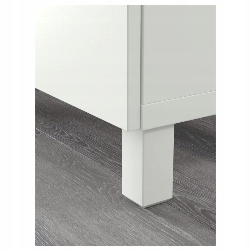 NOGA DO MEBLI BIAŁA 44x44x100 mm 2 SZT. - obrazek 3