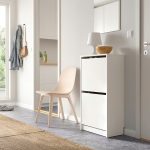 IKEA BISSA SZAFKA NA BUTY Z 2 PRZEGRODAMI BIAŁA - obrazek 2