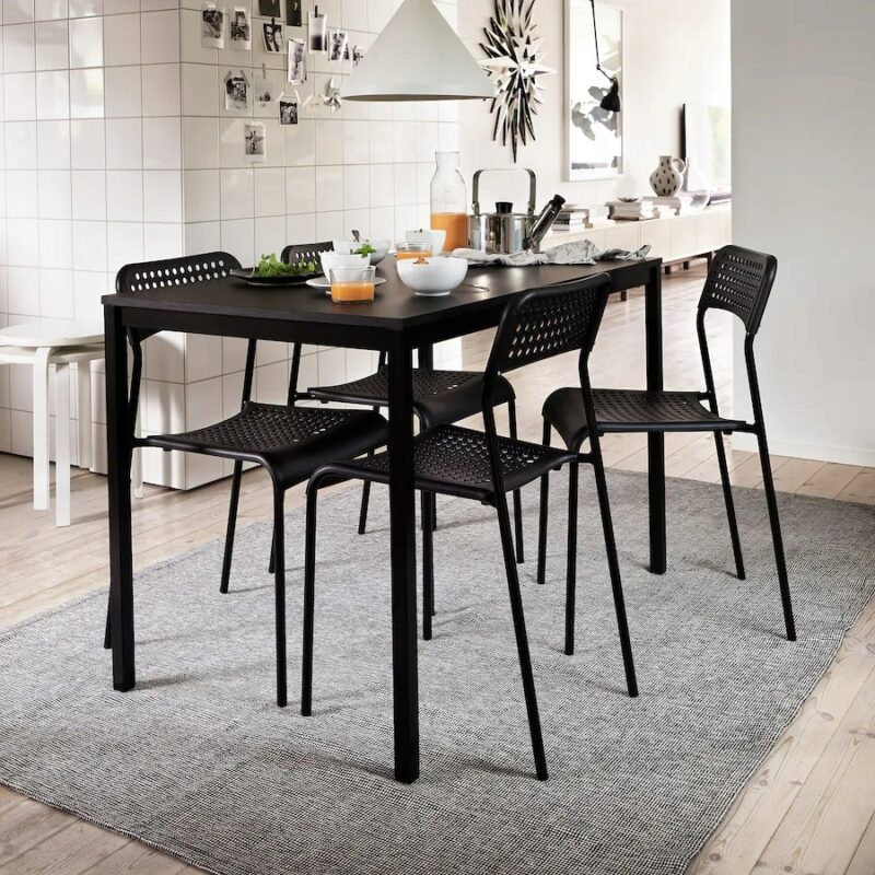 IKEA TIPHEDE DYWAN CZARNY / NATURALNY 155x220 cm - obrazek 6