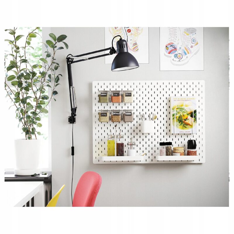 IKEA TERTIAL LAMPA BIURKOWA SZARA LAMPKA DO BIURA 60 CM - obrazek 4