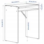 IKEA TORALD BIURKO Z PÓŁKĄ BIAŁE 65x40 CM - obrazek 5