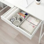 ORGANIZER BIUROWY PLASTIKOWY BEŻOWY 10X10X5 CM - obrazek 2