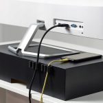 IKEA KALKSTUFF UCHWYT DO KABLI CIEMNOSZARY 3 SZT. - obrazek 3