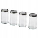 IKEA CITRONHAJ Pojemniki na przyprawy szklane 350 ml - 4 sztuki