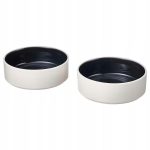 IKEA OMBONAD MISKA MISECZKA CIEMNA SZARA - 2 SZT.
