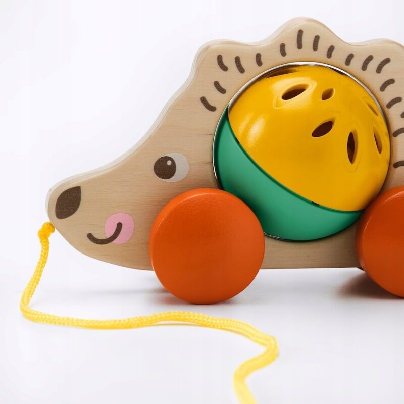 IKEA UPPSTA JEŻ JEŻYK DO CIĄGNIĘCIA / GRZECHOTKA - obrazek 5