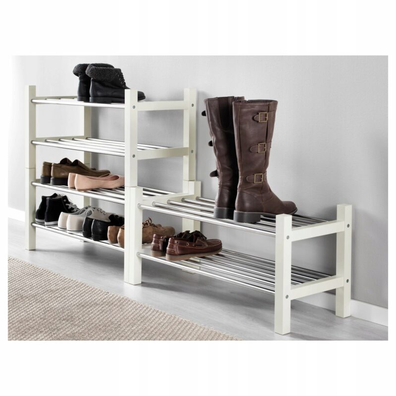 IKEA TJUSIG PÓŁKA NA BUTY BIAŁY 79 CM - obrazek 3