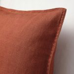 IKEA DYTAG POSZEWKA PODUSZKI CZERW./BRĄZOWA Z LNU - obrazek 3