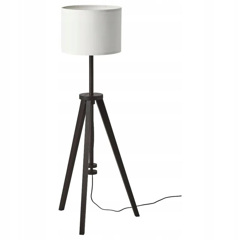 IKEA LAUTERS LAMPA PODŁOGOWA BRĄZ JESION / BIAŁA
