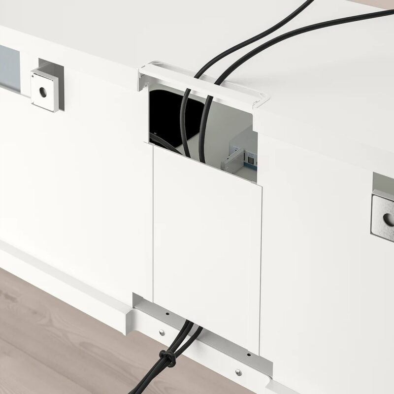 SZAFKA POD TV BESTA BIAŁA 180x40x38 cm - obrazek 3