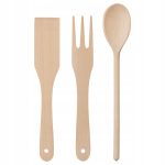 PRZYBORY KUCHENNE IKEA FILBUNKE DREWNIANE 3 SZT.