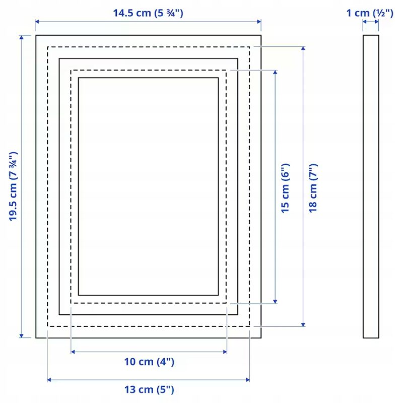 IKEA LOMVIKEN RAMKA NA ZDJĘCIE BIAŁA 13x18 CM - obrazek 2