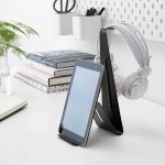 UCHWYT NA KOMÓRKĘ STOJAK NA TELEFON TABLET CZARNY - obrazek 5