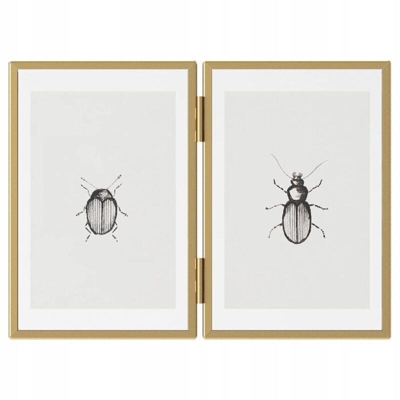 RAMKA NA ZDJĘCIA LERBODA ZŁOTY KOLOR 10X15CM - obrazek 2