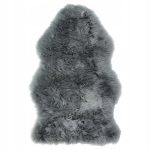 IKEA ULLERSLEV DYWANIK SKÓRA OWCZA SZARY 85 CM
