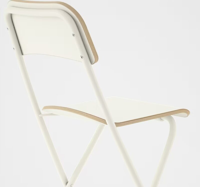 IKEA FRANKLIN TABORET SKŁADANY BIAŁY, HOKER 63CM - obrazek 8