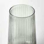 IKEA GRADVIS WAZON SZKLANY SZARY 19 CM - obrazek 2