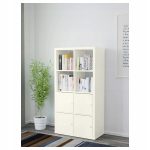 WKŁAD Z DRZWIAMI DO REGAŁU BIAŁY 33X33 KALLAX IKEA - obrazek 3