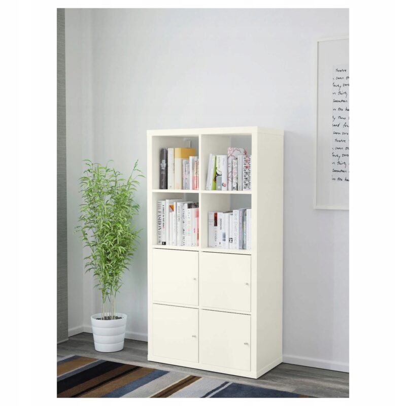 WKŁAD Z DRZWIAMI DO REGAŁU BIAŁY 33X33 KALLAX IKEA - obrazek 3