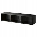 SZAFKA POD TV BESTA CZARNY BRĄZ 180x40x38 cm