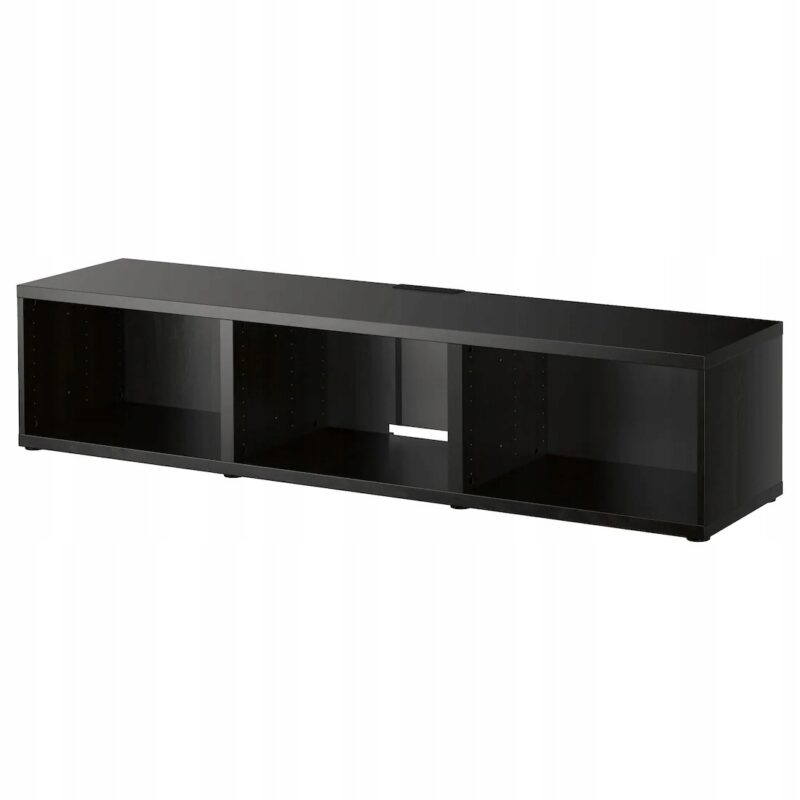 SZAFKA POD TV BESTA CZARNY BRĄZ 180x40x38 cm
