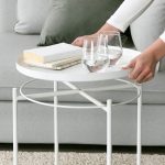 IKEA GLADOM STOLIK Z TACĄ BIAŁY 45x53 cm - obrazek 5