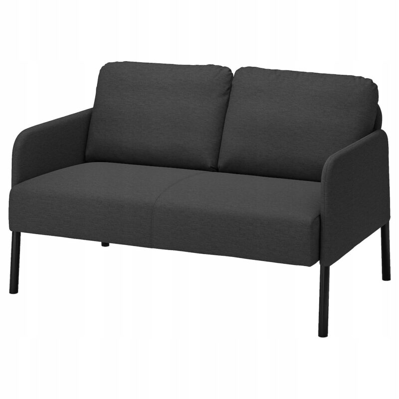 SOFA 2-OS. GLOSTAD KNISA CIEMNO SZARA