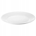 TALERZ OFTAST BIAŁY HARTOWANE SZKŁO 25 CM