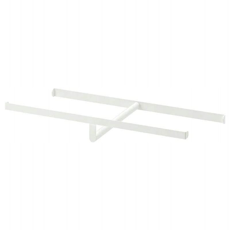 DRĄŻEK MEBLOWY UBRANIOWY HJALPA BIAŁY 60x40 cm